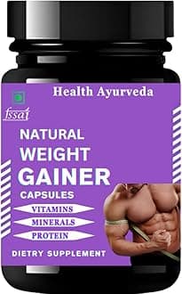 Natural Weight Gainer Capsule | Booster Gain Mass & Weight Gainer Capsule for Fast Weight & Muscle Gain | 30 Capsules