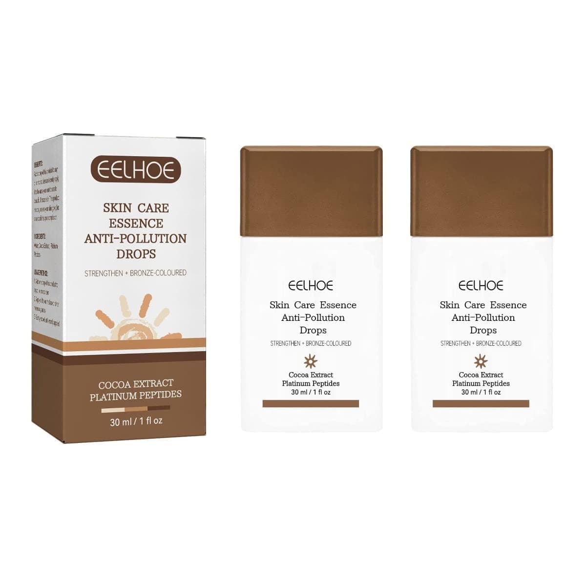 2PCS Bronzing Drops,Drunk Elephant Bronzer Drops,Fake Tan Peptide Serums for Skin Care, Liquid Bronzer Cream Bronzer Drops Aging Skin Treatment