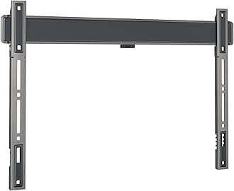Elite 5605 extremely flat TV wall bracket for 40-100 inch TVs, Max. 100 kg, TV bracket max. VESA 600x400, Universally compatible, Distance to the wall only 1.5 cm