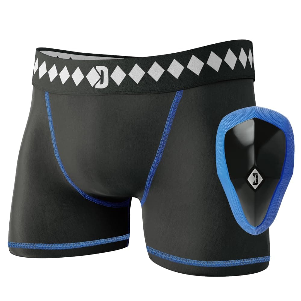Compression Jock Short with Built-in Jock Strap & Athletic Cup Groin Protection System