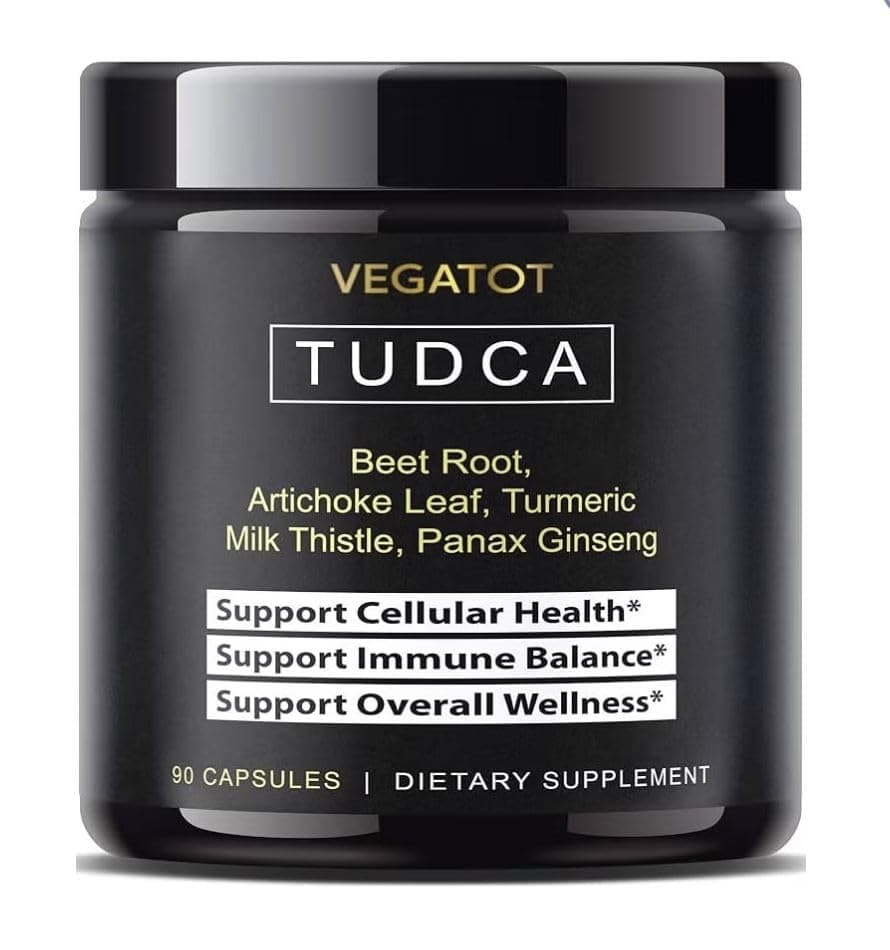 VEGATOT TUDCA Support Formula – Tauroursodeoxycholic Acid Complex with Beet Root, Turmeric & Milk Thistle – Cellular Support & Daily Wellness – 150 Capsules