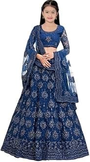 Traditional Ethnic Wear for Girls Designer Embroidered Kids Lehenga Choli