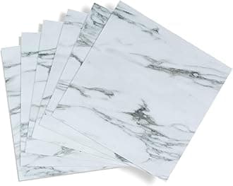 d-c-fix self Adhesive Floor Tiles Premium Marble Stone Effect 11 Pack 30,5 cm x 30,5 cm - Peel and Stick Vinyl Stickers for Bathroom & Kitchen