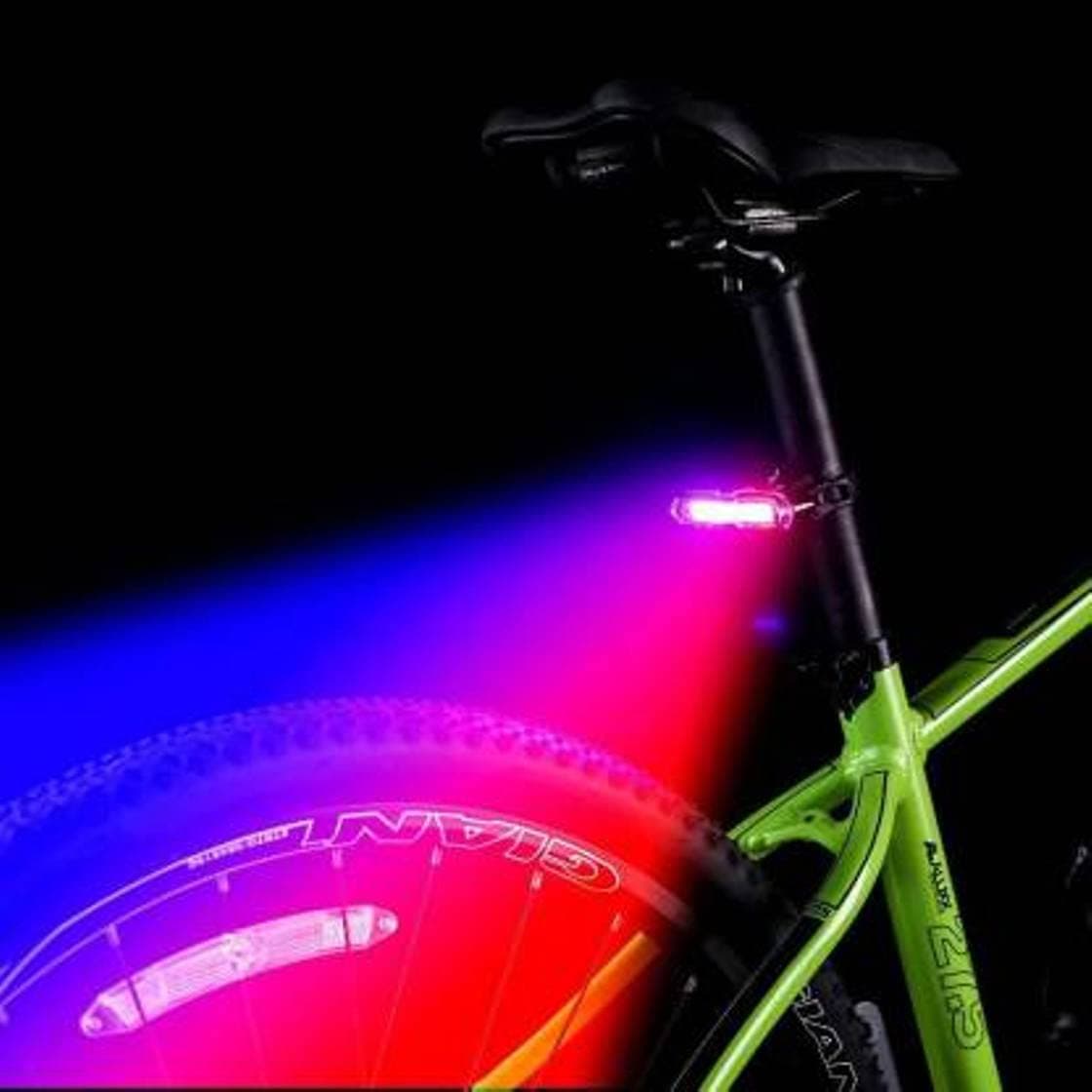 Gadget Deals USB Rechargeable Tail Light LED Waterproof Cycle Light - Colors Red, Blue & White - Different Modes