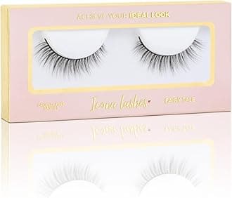 False Eyelashes Pack - Fake Eyelashes Extensions - Soft, Fluffy Falsies with Tapered Ends & Professional-Grade Band - Handmade, Vegan, Reusable - Natural Black - Fairy Tale