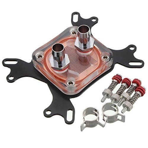 CPU Water Cooling Block Waterblock 50mm Copper Base Cool Inner Channel