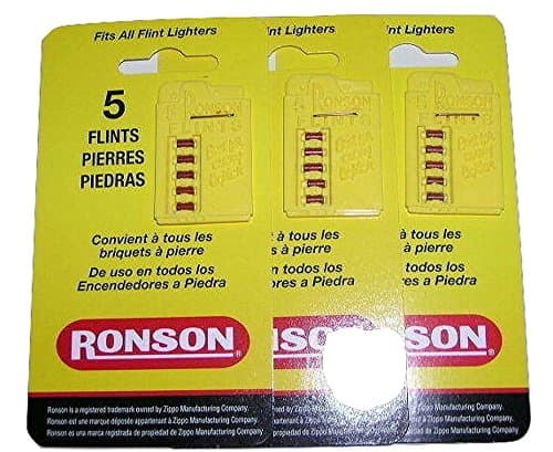 Ronson Five Flints on One Card