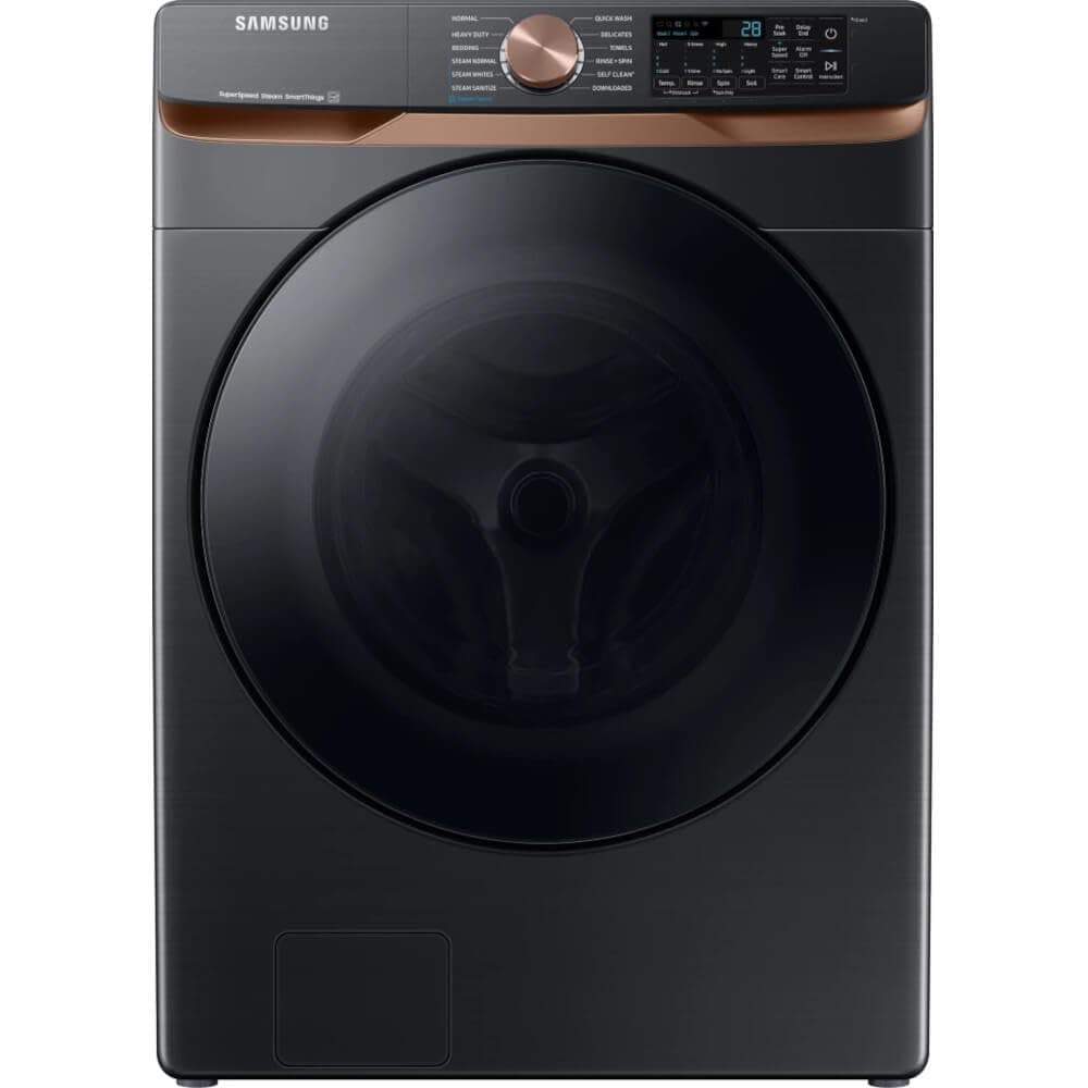 5.0 cu. ft. Extra Large Capacity Smart Front Load Washer with Super Speed Wash and Steam, Brushed Black, WF50BG8300AVUS