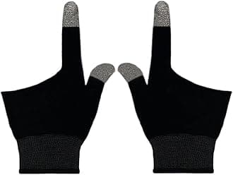 Touchscreen Gloves for Sweaty Hands, Ultra-Thin Anti-Sweat Breathable Seamless Gaming Gloves for Tablet iPad/Mobile Phone PUBG Game