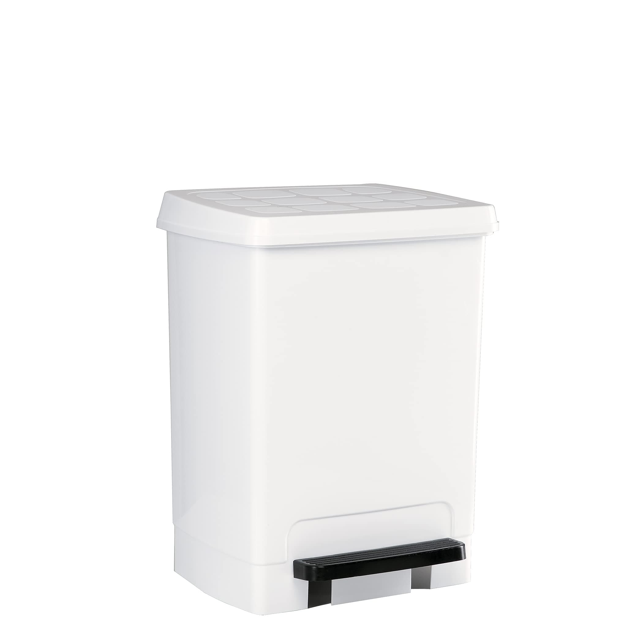 DenoxPedal Bin, 26 L, White, Polypropylene, One Size