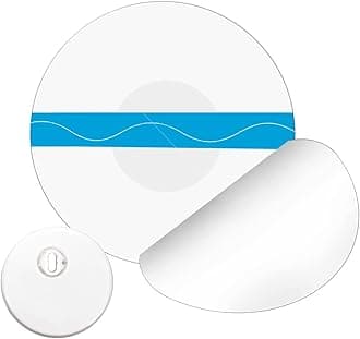 20 Pack Freestyle Libre 3 Sensor Covers, Waterproof Freestyle Libre Adhesive Patches, Self-Adhesive & Transparent Without Glue in The Center 14 Days Long Stay CGM Overpatch Protection-LiangMai