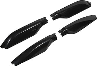 1 Set Roof Rack Leg Cover Roof Rack Bar Rail End Protection Cover Shell for Toyota Land Cruiser Prado FJ150 2010-2018 Black Roof Rack Rails End Cap