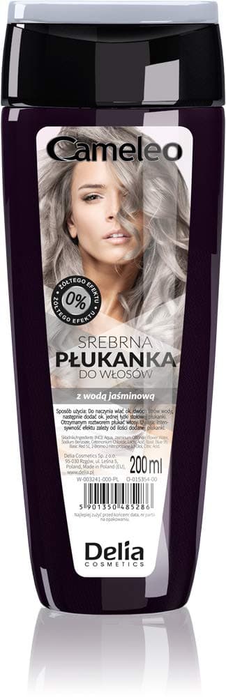 Silver Hair Toner with Jasmine Water - Glamorous Tones with NO Yellow Shades - Semi Permanent Hair Dye - Blond, Platinum, Grey Hair - Beautiful Hair Colour & Care - Paraben Free - 200ml