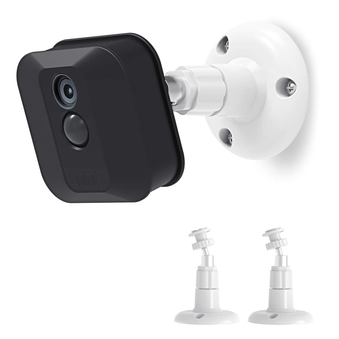 Blink Camera Wall Mount Bracket, Blink Home Security Camera System Aaccessories,360 Degree Protective Adjustable Mount for Blink Outdoor/Indoor Cameras (2 Pack, White)