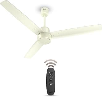 Havells FAB BLDC Ceiling Fan 1200mm, 380 RPM, Savings upto 65%, Reverse Rotation, 4 Modes (Boost, Sleep, Breeze, Mop), Low Wattage 30W, Low Noise, Air Flow:225 CMM, 3 Year Warranty, Bianco