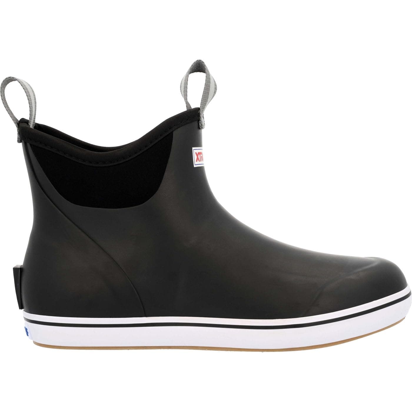 Women's 6 Inch Ankle Deck Boot Black 7