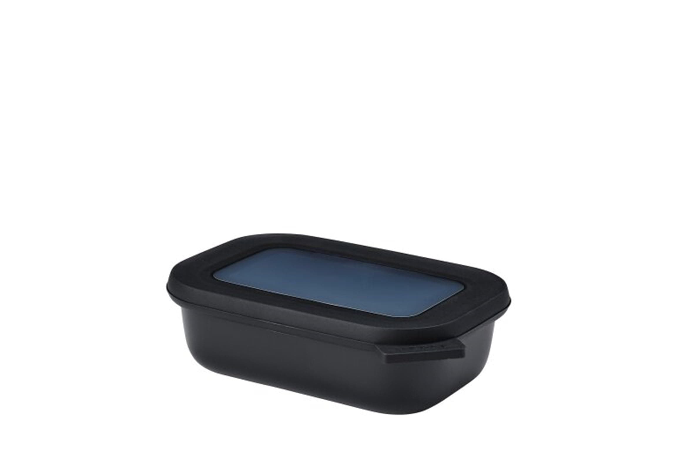 Mepal Cirqula Multi Bowl Rectangular 500 ml Nordic Black-Food Storage Box-Stackable-Dishwasher Safe, Polypropylene