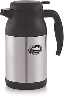 CelloArmour Stainless Steel Flask, 1.2 Litres, Black