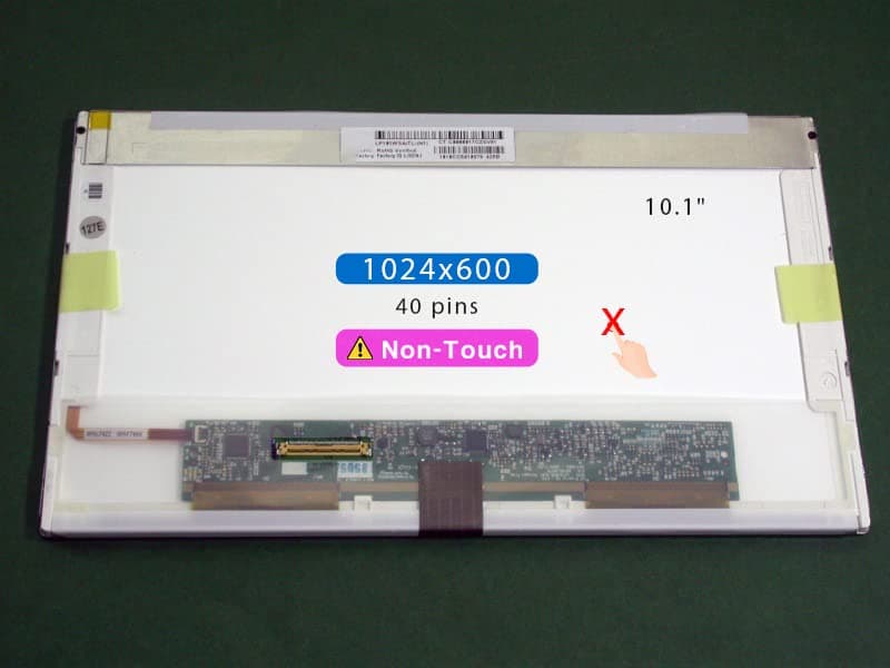 10.1" Screen Replacement for HP Mini 101 102 110 110 Netbook LCD Display Panel 40 pins (WSVGA 1024×600 Non-Touch)