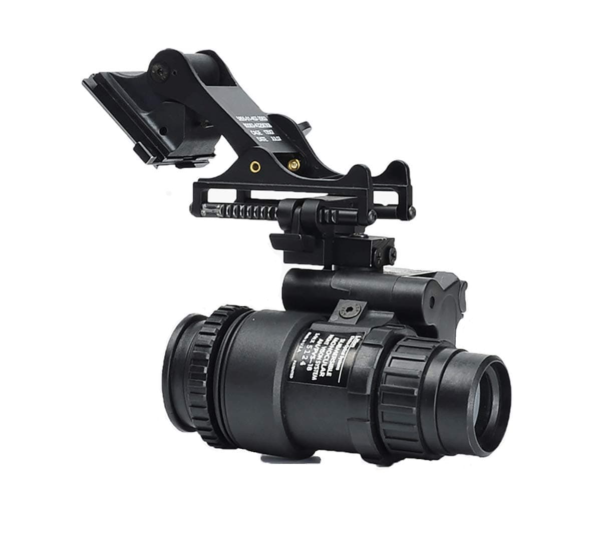 Helmet Accessory Improved Version PVS-14 /PVS-18 Single-Barrel Night Vision Model Metal Dumper（Night Vision Goggle NOT Included）