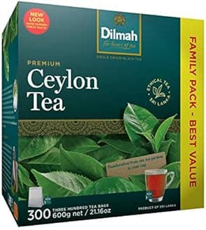 Tea 300 Tea Bags - Black Tea | Freshly Packed Premium Single Origin, Handpicked | Handcrafted 100% Pure Ceylon Tea, No Additives, Ethically Grown & Packed in Sri Lanka