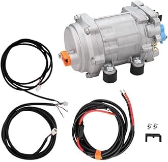 A/C 12V 24V 48V Electric Compressor Set For Auto AC Air Conditioning Car Truck Bus Boat Tractor Shop Automobile Aircon(D-48V)