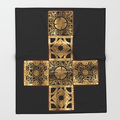Super Soft Hellraiser Throw Blanket, Lament Configuration Cross, 3 Sizes Available (51" x 60")