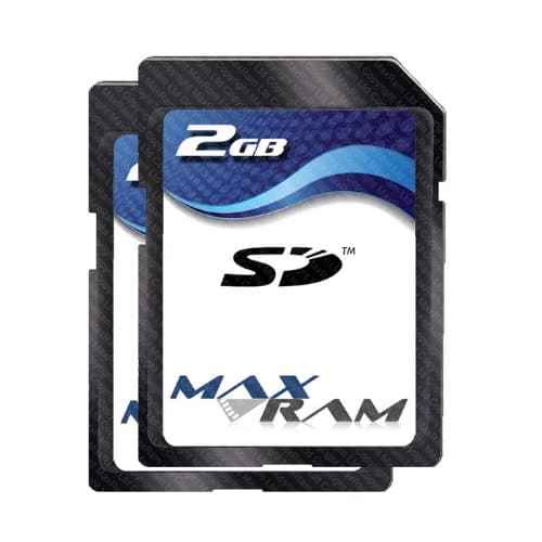 MaxRam 2GB SD Memory Card (Pack of 2)