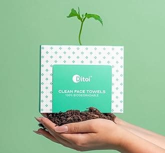 Face Towels, 10"×12" Disposable Face Towel, Face Towelettes XL, Ultra Soft Makeup Remover Dry Wipes, Thick Face Towel for Travel, 45 Count (3 Pack)