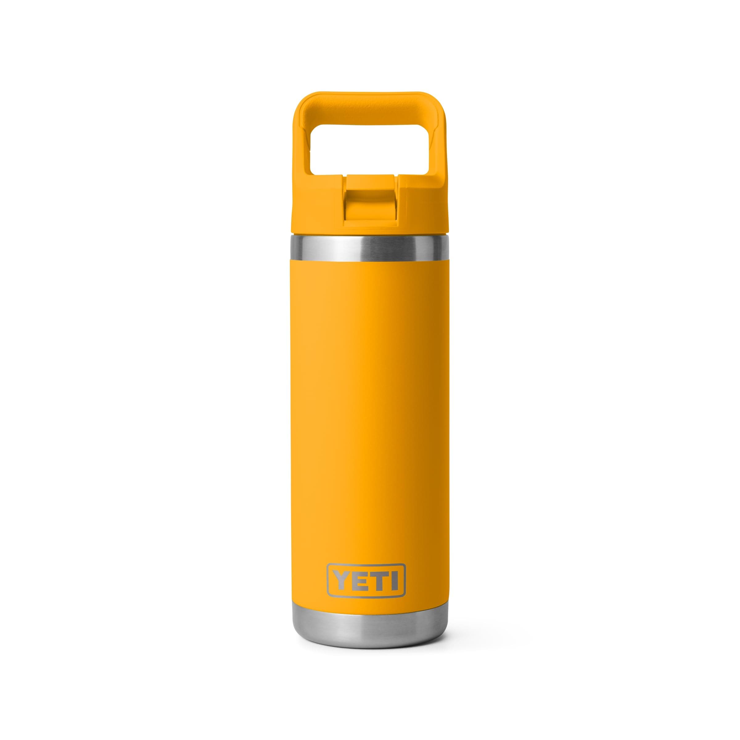 YETI Rambler 18 oz Bottle, Vacuum Insulated, Stainless Steel with Straw Cap, Beekeeper