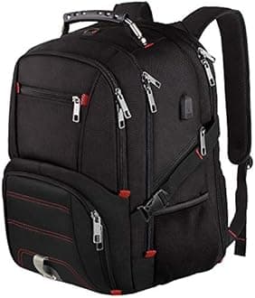 LTINVECK Travel Laptop Backpack, Extra Large Backpack for Men Women with USB Charging Port, TSA Friendly Heavy Duty Big Business Computer Bag Tech Backpacks Bag Fit 17 Inch Laptops, RFID Backbag