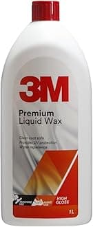 3M Liquid Wax (1 L Off-White) | Restores Gloss on Car Paint | Water Repellent | UV Protection