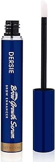 Dersie Eyebrow Growth Serum: Brow Enhancing Serum Infused with Peptide Complex, Biotin & Arginine for Fuller, Stronger, Thicker Brows – Nourishes and Strengthens Dry, Sparse, or Thinning Brows (5 mL)