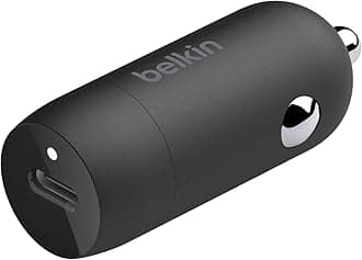 Belkin Fast Charge 30W Fast Car Charger, Compact Design with USB-C Power Delivery Port, USB Car Charger with Universal Compatibility for iPhone 16, 15, Samsung Galaxy S23, Note, Pixel and More - Black