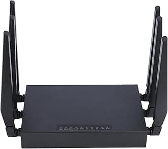 Dpofirs 5G CPE 6 Router for Middle East, Asia, Africa, WiFi6 1000Mbps Gigabit Ethernet Network, 8 Antennas, Plug and Play with SIM Card Slot, Supports up to 20 Users, Black