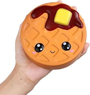 Anboor Squishies Cake Chocolate Waffles Kawaii Soft Slow Rising Scented Food Bread Squishies Fidget Toys Stress Relief Squeeze Toys Collection Kids Boys Toddler Toys