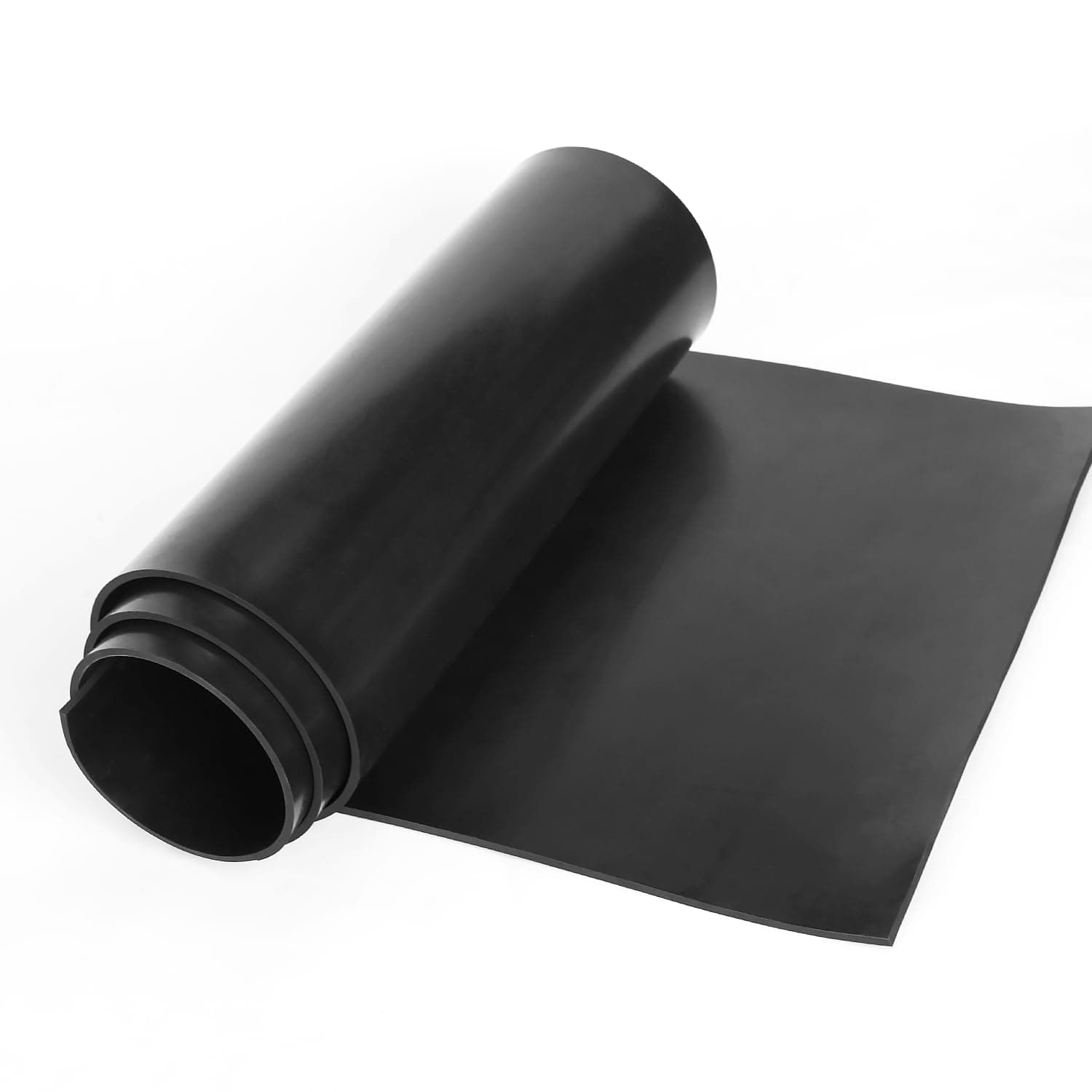 Solid Rubber Sheets Strips, 12" Wide x 1/8" Thick x 12" Long Neoprene Rubber Rolls Perfect for DIY Gasket Material, Sealing, Liner, Shield, Padding, Mat