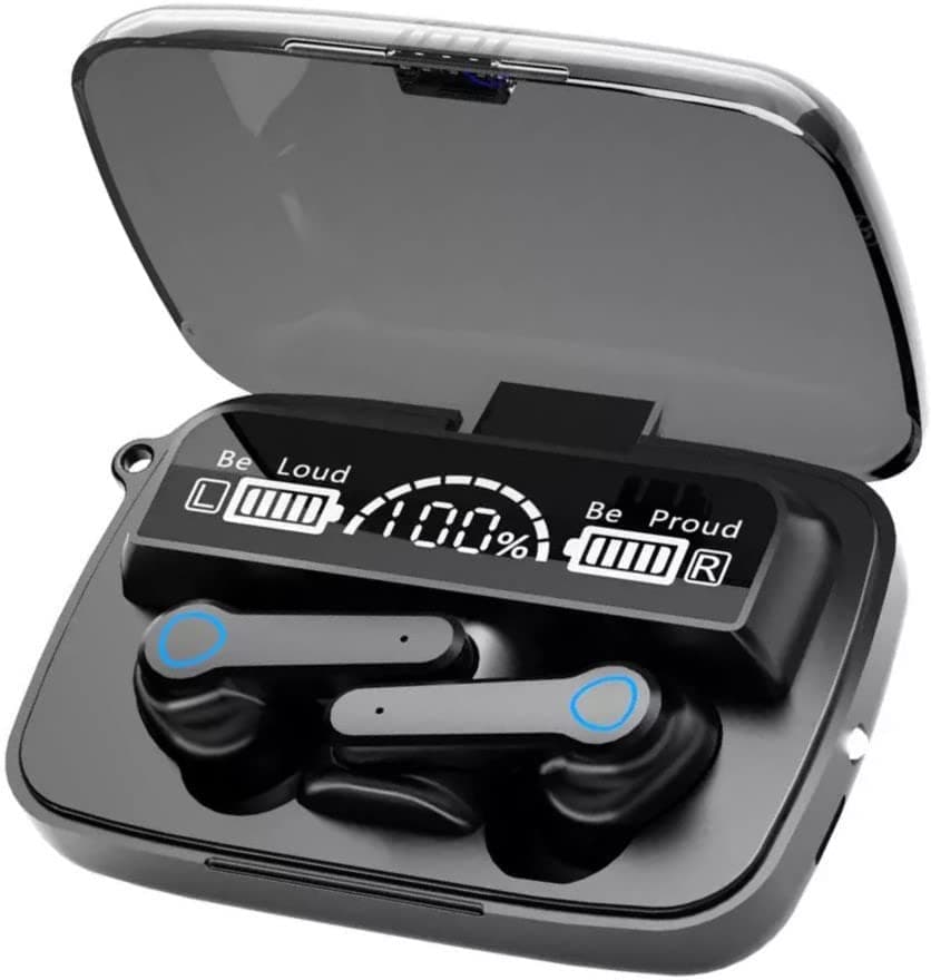 Cody's Wish True Wireless Earbuds with Emergency Torch | M10 Bluetooth 5.1 Earbuds in-Ear TWS Stereo Headphones with Smart LED Display, Waterproof Built-in Mic