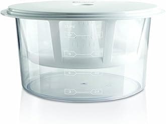 GY50 Greek Yogurt Maker with Ultra Fine Mesh Strainer Basket, BPA Free, Patented Greek Yogurt Strainer for Homemade Greek Yogurt (White)