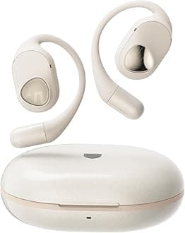 SoundPEATS Open Ear Headphones Over Ear Buds, Upgraded Gofree2 Bluetooth V5.3 Stereo Earbuds with Bass Boost, 35Hrs Sports Earphones with Earhooks, IPX5 Waterproof Headsets for Workouts,Stable Comfort