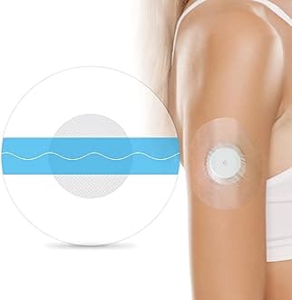 37Pack Freestyle Libre Sensor Covers Waterproof & Breathable Adhesive Patches,Transparent & Breathable CGM Tapes for 14 Days