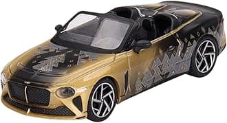 Bentley Mulliner Bacalar Gold Metallic and Black Christmas Edition 2023" Limited Edition to 9999 Pieces Worldwide 1/64 Diecast Model Car by True Scale Miniatures MGT00660