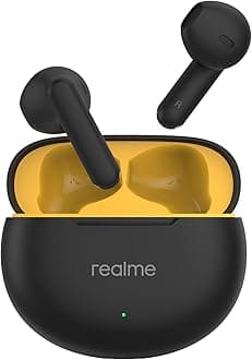 realme Buds T01 Truly Wireless in-Ear Earbuds with AI ENC for Calls, 13mm Dynamic Driver, Upto 28Hrs Battery, 88mm Latency, Bluetooth V5.4 & Google Fast Pair - (Black)