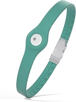Divoti Glucose Monitor Sensor Cover Armband Compatible for Freestyle CGM Libre 3| Silicone Adjustable Trim to Fit, & Quickly Put-on- Waterproof, Hypoallergenic Teal Green