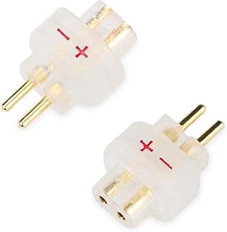 okcsc 0.78 2PIN Male to QDC 2PIN Female Headphone Adapter for KZ ZSN ZS10 ZSX ZST ZSR AS12 AS16, TRN BA5 V90 V10 V20, Moondrop 1 Pair Clear