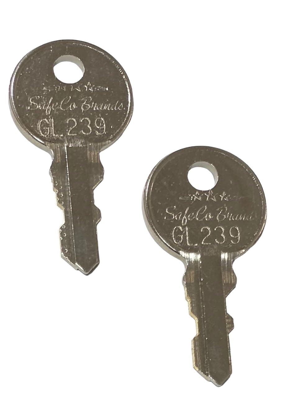 Replacement Keys for Stack-On Safes & Boxes for Key Codes GL200-GL249 2-Keys SafeCo Brands (GL234)