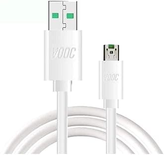 - 20W Flash Super Vooc Micro Usb 7 Pin Data Sync Fast Charging Cable For Cellular Phones Oppo Reno/Oppo F9 Pro/ F11 Pro Upto 4Amp For All Oppo Smartphones