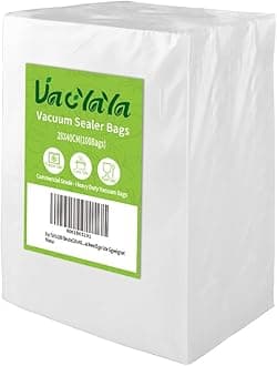 – VacYaYa 100 Bags28x40cm Vacuum Food Sealer Machine Freezer Storage Bags,Vac Seal a Meal Bags with BPA Free and Heavy Duty Sous Vide Vaccume Seal PreCut Bag