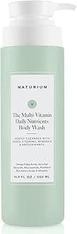 Naturium The Multi-Vitamin Daily Nutrients Body Wash, Hydrating Cleanser | 16.9 FL OZ / 500 ML