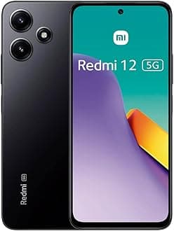Redmi Xiaomi 12 5G + 4G Lte (for tmobile Mint Tello & Global) Global Unlocked 6.79" 50mp Triple Cam (Midnight Black, 128Gb + 4Gb)